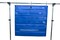 School Smart Mini Pocket Chart with 6 Pockets, 28 x 28 Inches, Blue